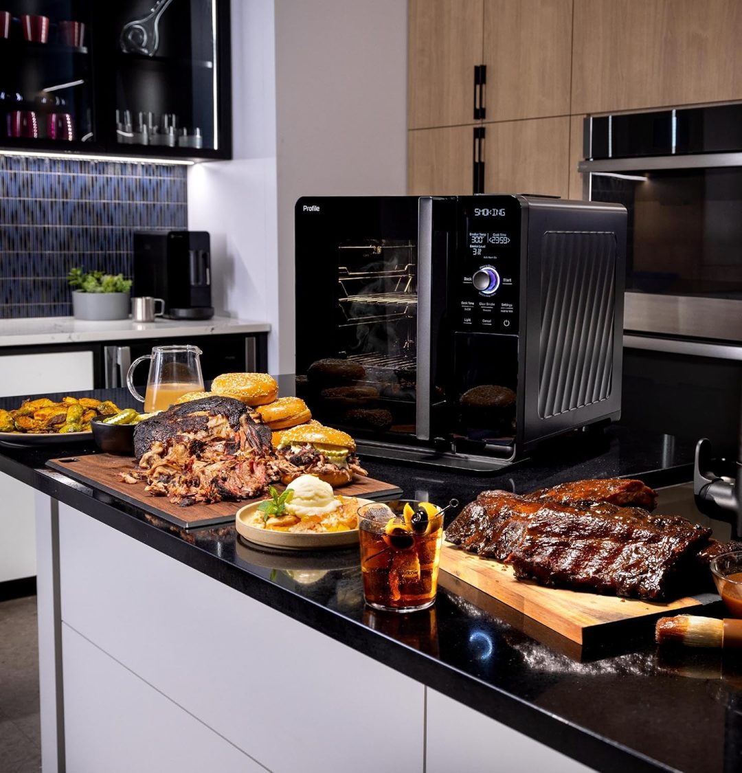 ZenVora Smart Indoor Pellet Smoker, Electric Countertop BBQ Smoker with Active Smoke Filtration, 5 Smoke Control Settings, WiFi Connectivity, Black