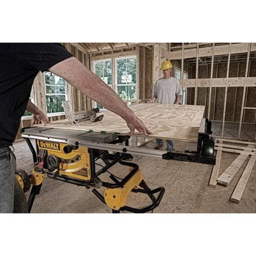 ZenVora 10" 15A Table Saw with Rolling Stand – 32-1/2" Rip Capacity, Portable Jobsite Saw