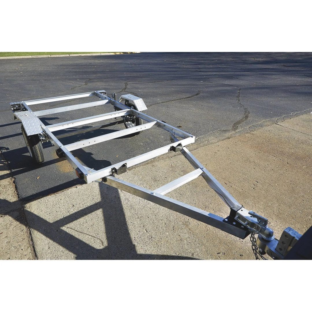 ZenVora 4-Ft. x 8-Ft. Folding Aluminum Utility Trailer, 1,170-Lb. Load Capacity