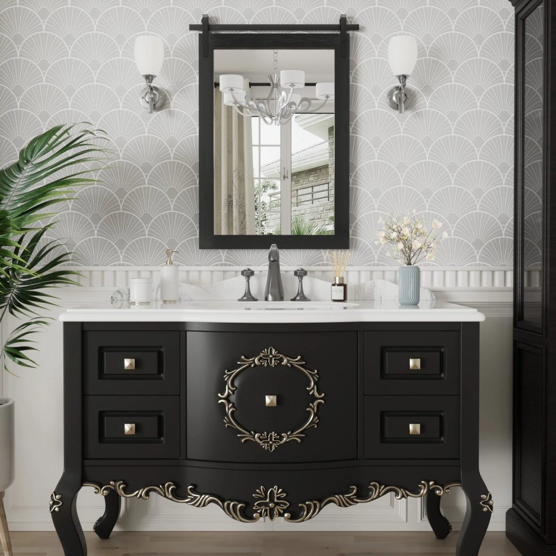 ZenVora Modern Rectangular Wall Mirror with Wood Frame, Bathroom and Barn Door Mirror, Multiple Sizes