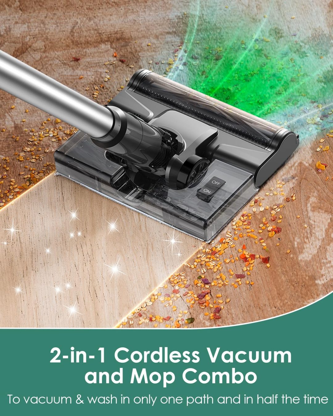 ZenVora Cordless 2-in-1 Vacuum Cleaner and Mop Combo