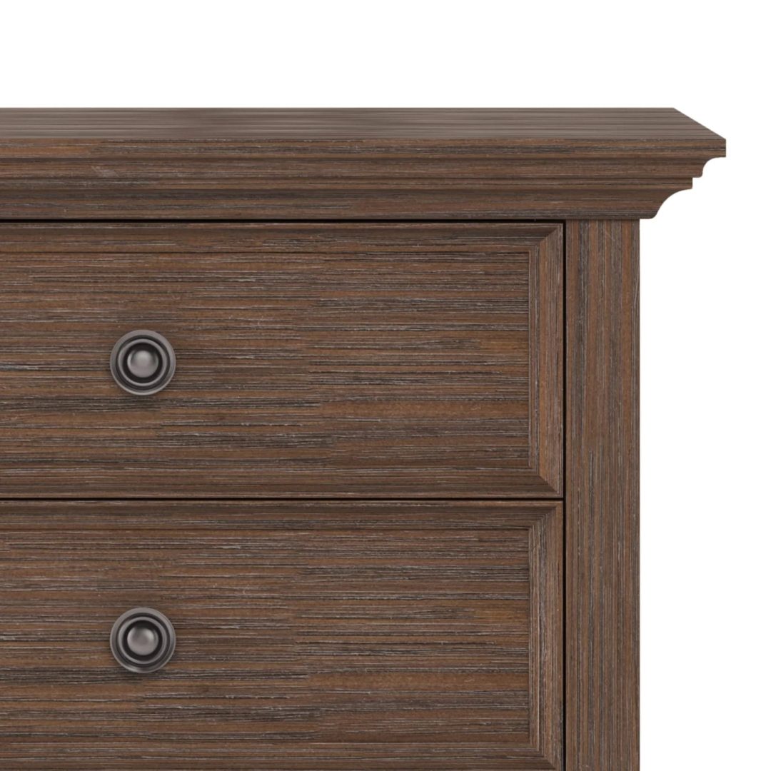 ZenVora 24 Inch Wide Solid Wood Nightstand, Bedside Table and Bedroom End Table