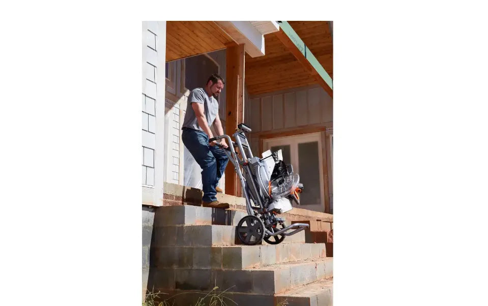 ZenVora AC9946 Universal Mobile Miter Saw Stand with Mounting Braces