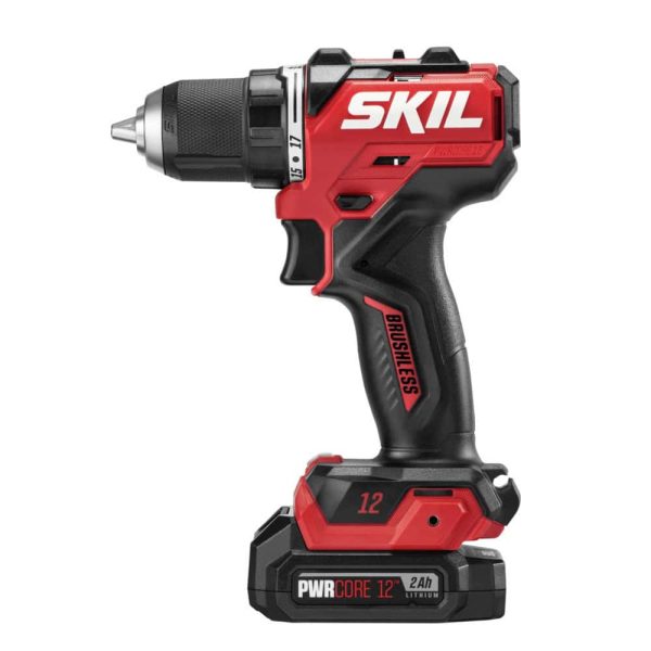 ZenVora 12-volt 1/2-in Brushless Cordless Drill(1 Li-ion Battery Included and Charger Included)