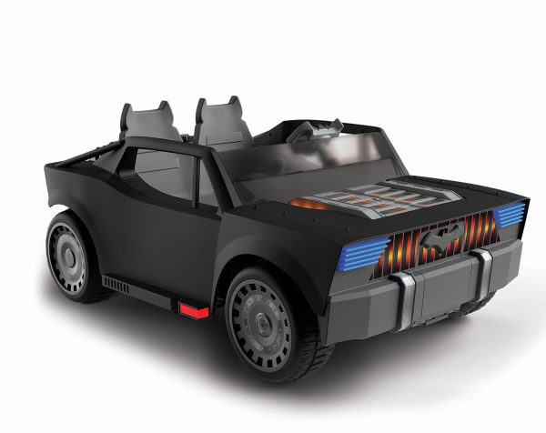 ZenVora 12V Batman Batmobile Ride-On Car for Kids with Remote Control, Battery Powered Electric Vehicle