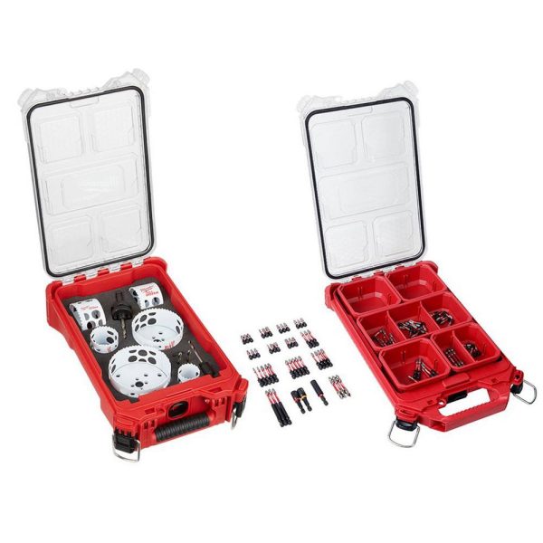 ZenVora 110-Piece SHOCKWAVE Hole Dozer Bi-Metal Hole Saw Kit with Driver Bit Set, Heavy Duty Cutting Set