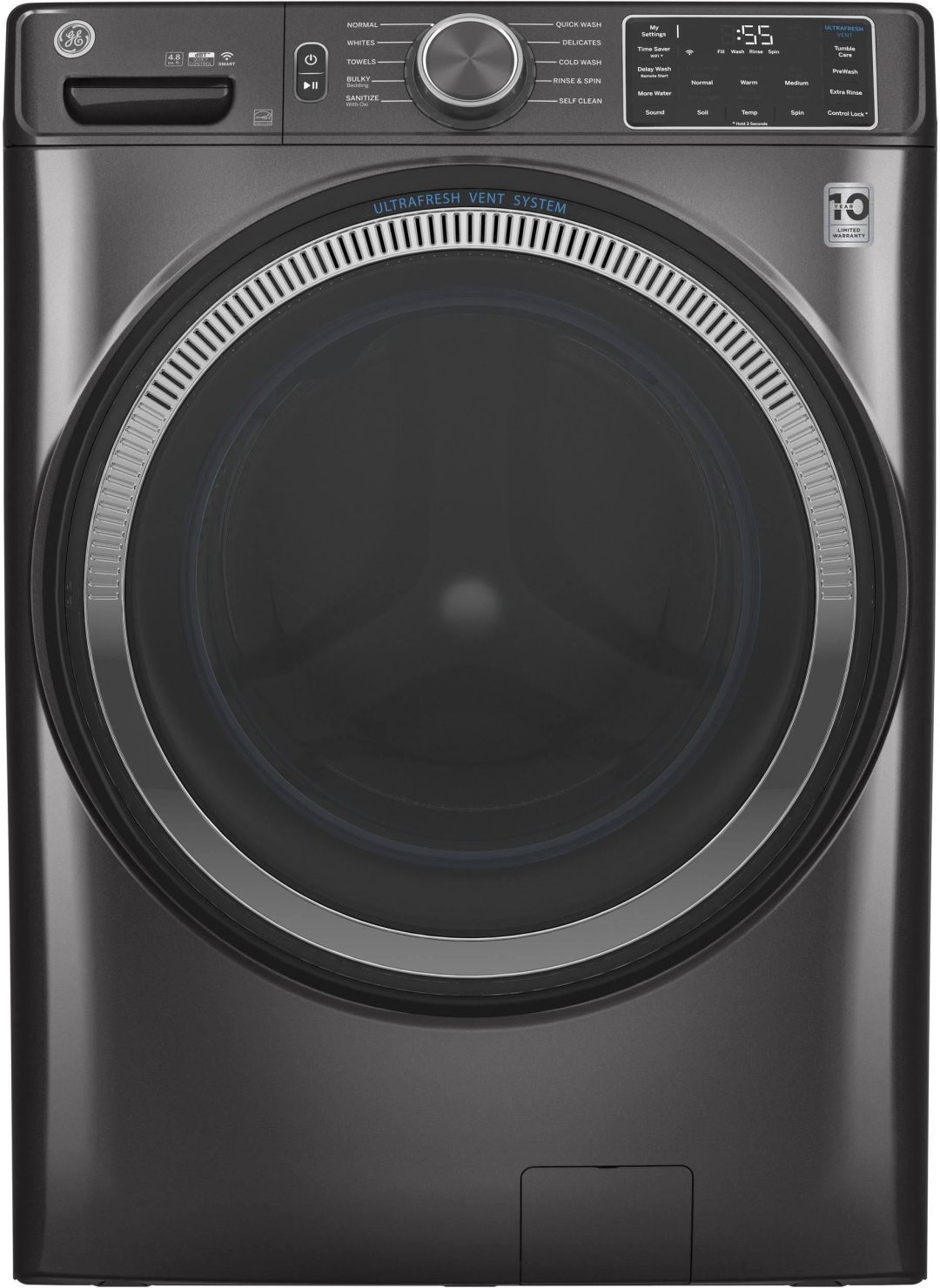 ZenVora 4.8 Cu. Ft. Front Load Washer - Large Capacity Washing Machine