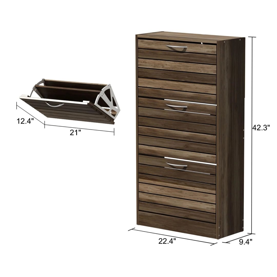 ZenVora Modern Shoe Storage Cabinet for Entryway and Hallway, Space-Saving Shoe Organizer