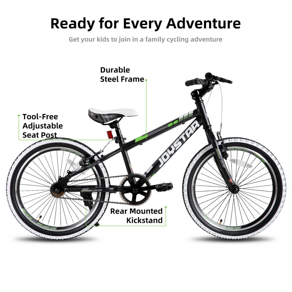 ZenVora 20-Inch/24-Inch Kids Mountain Bike, Single-Speed Bicycle