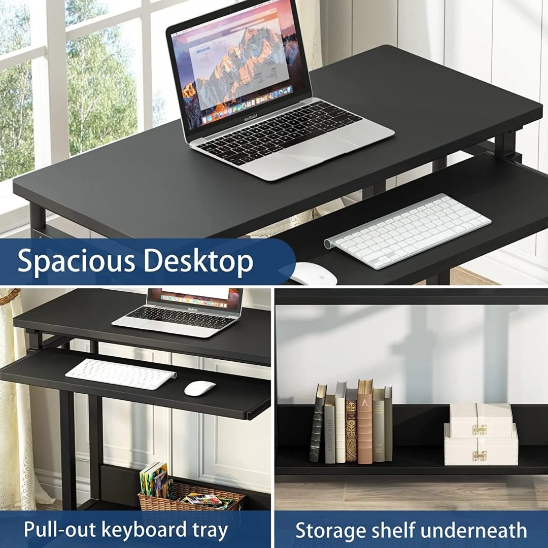 ZenVora Height Adjustable Laptop Desk, Portable Sofa and Bed Table for Work and Study