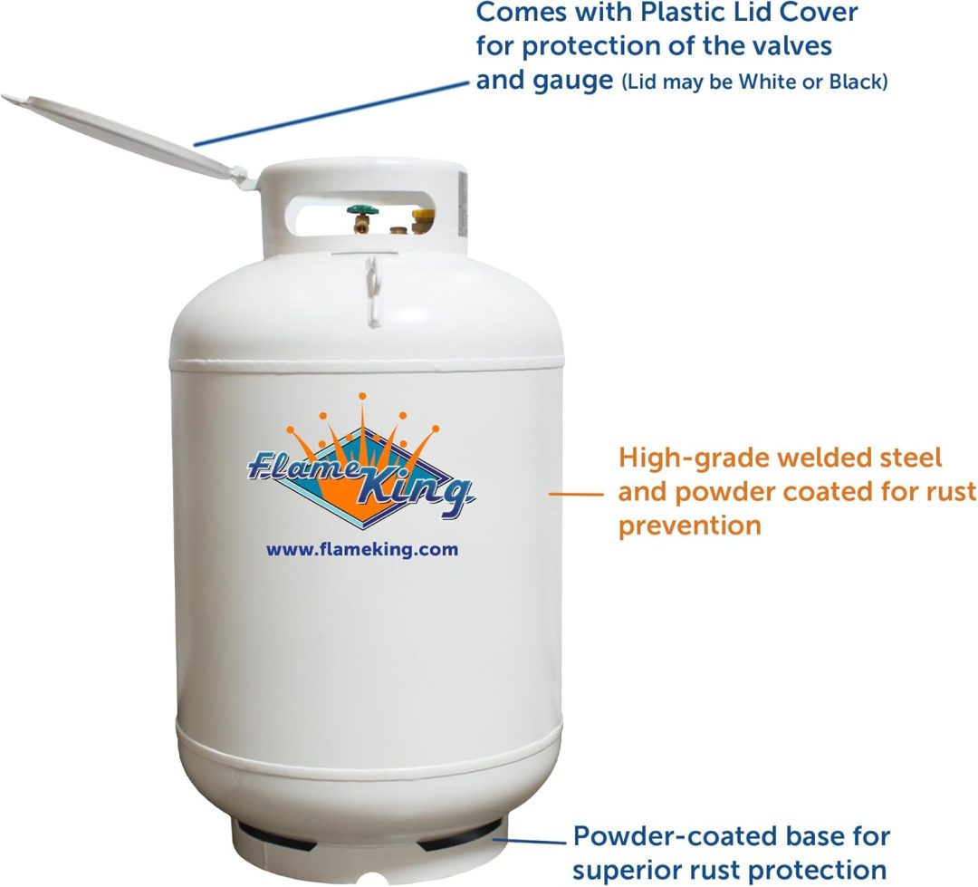 ZenVora 420-Lb. ASME Vertical Propane Tank, White