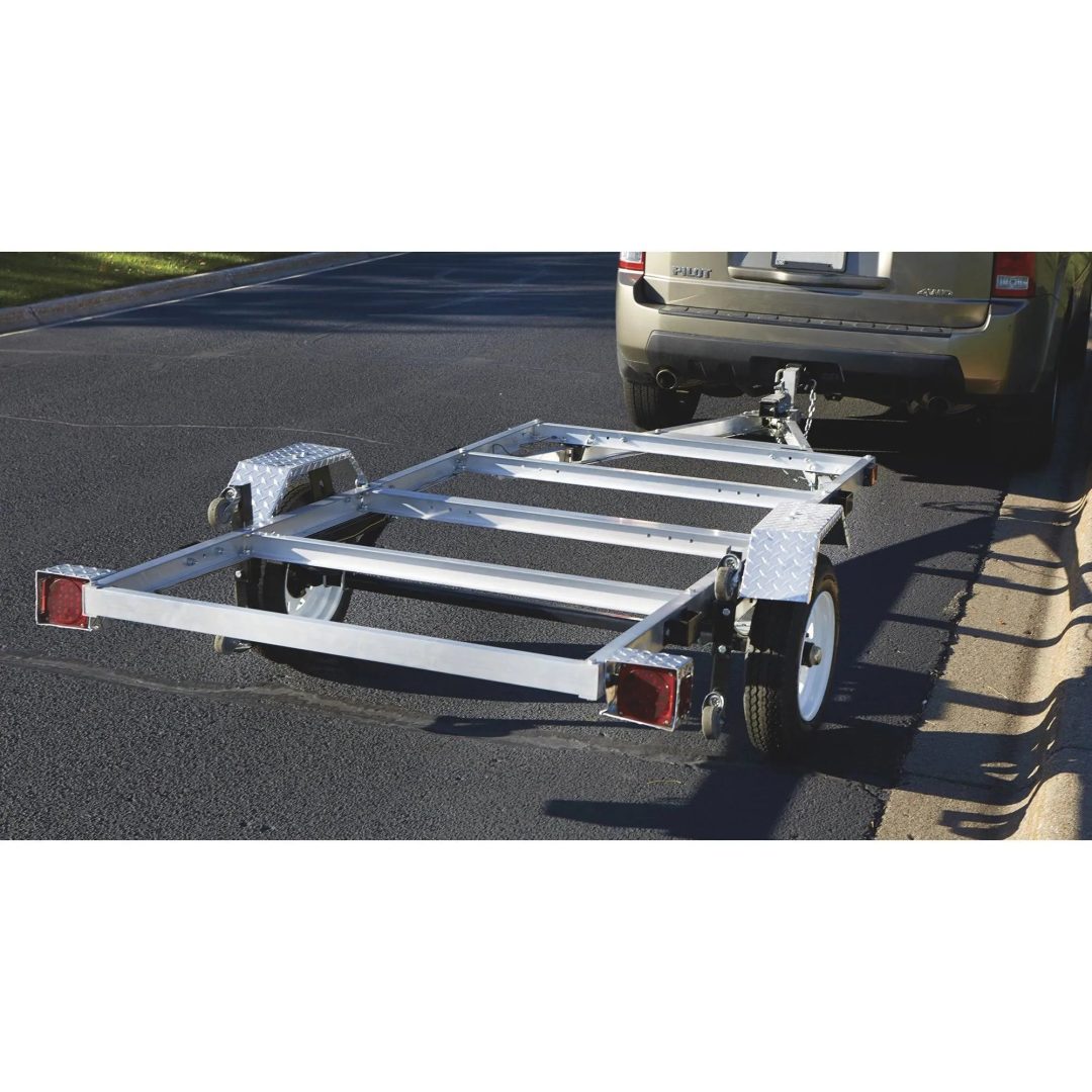 ZenVora 4-Ft. x 8-Ft. Folding Aluminum Utility Trailer, 1,170-Lb. Load Capacity