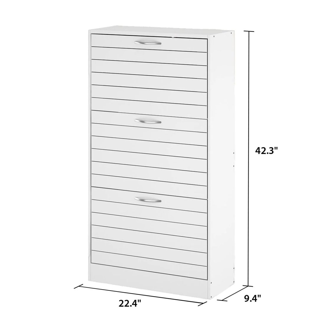 ZenVora Modern Shoe Storage Cabinet for Entryway and Hallway, Space-Saving Shoe Organizer