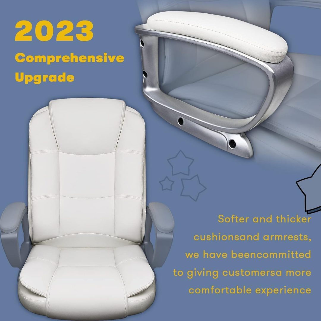 ZenVora 400 LBS Big and Tall Office Chair, Heavy Duty Ergonomic Computer Desk Chair for Home Office and Workspace