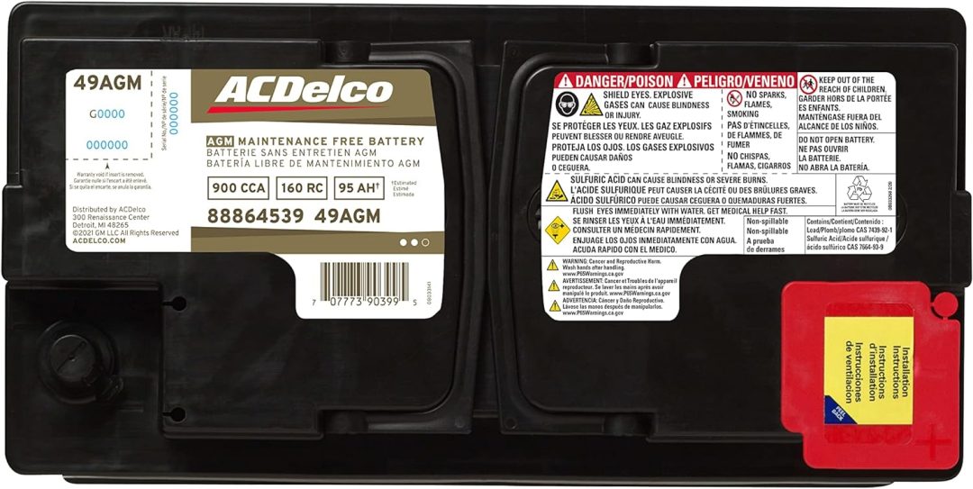 ZenVora BCI Group 49 AGM Battery, Gold
