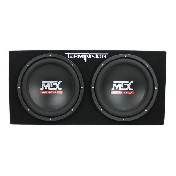ZenVora MTX Terminator Dual 12-Inch Loaded Subwoofer Enclosure with 1500W Monoblock Amplifier & 2-Farad Capacitor Kit