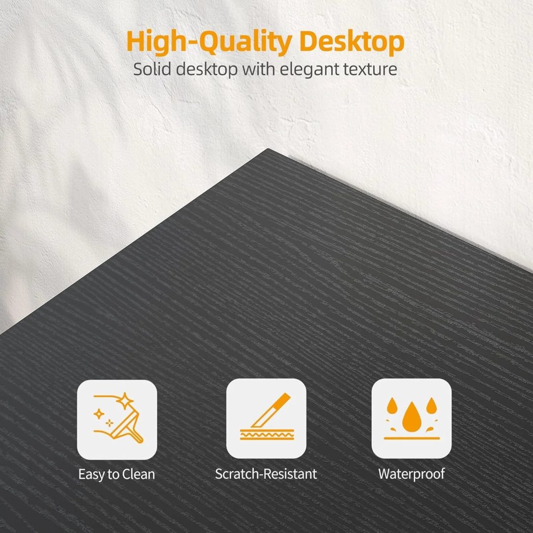 ZenVora 40 Inch L Shaped Computer Desk, Compact Corner Office Desk for Home Office, Study and Small Spaces