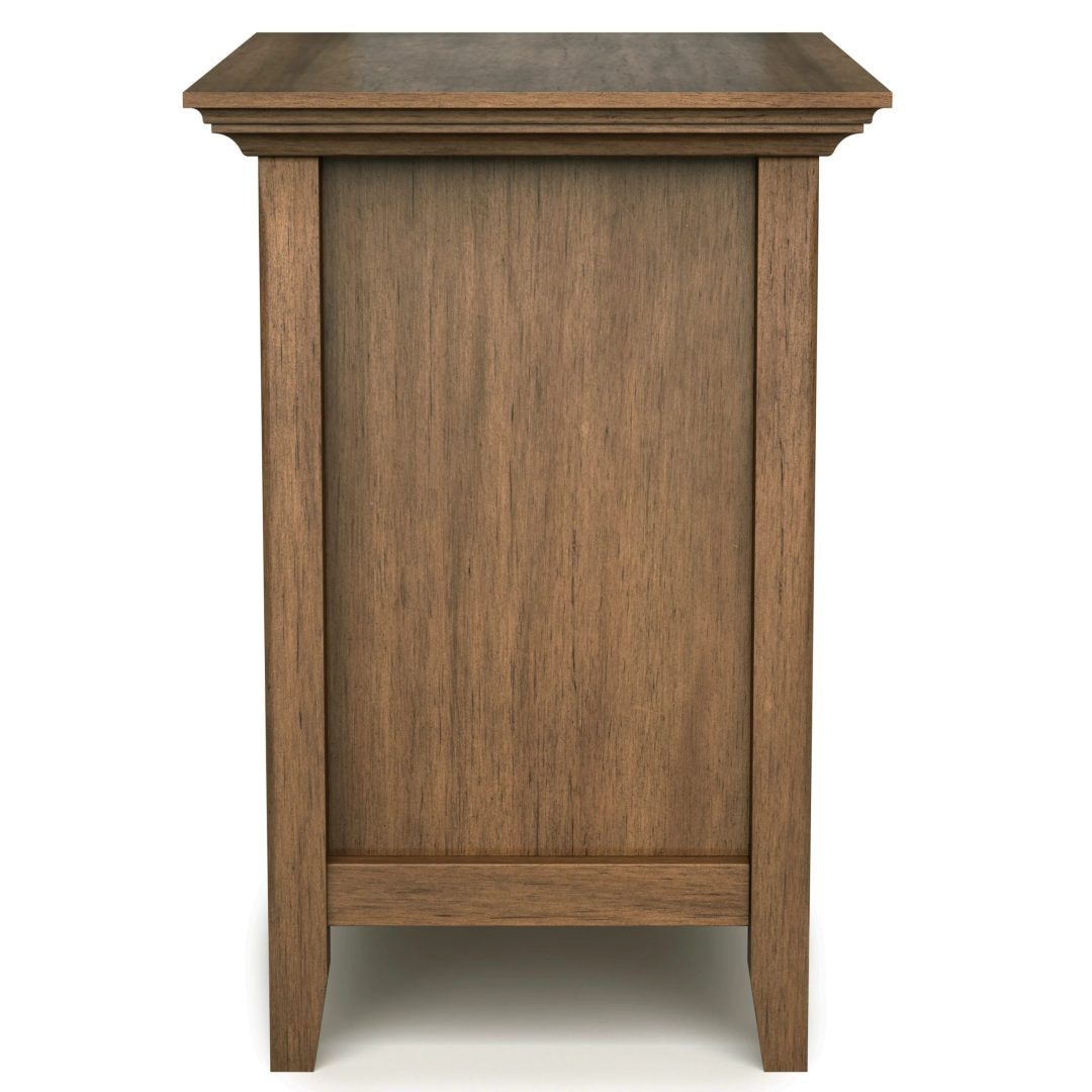 ZenVora 24 Inch Wide Solid Wood Nightstand, Bedside Table and Bedroom End Table