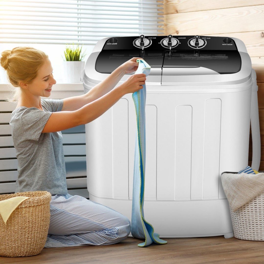 ZenVora Premium Portable Twin Tub Washer and Dryer Machine