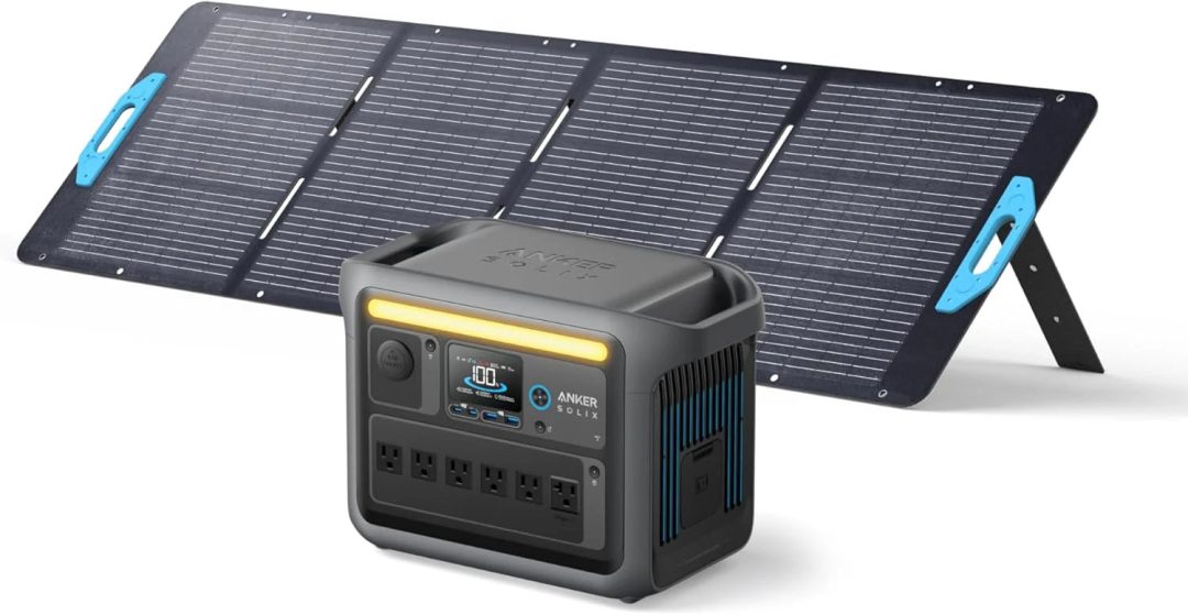 ZenVora Portable Power Station, 1800W Rated Power, 2400W Peak Output, 1056Wh LiFePO4 Battery, Fast 58-Minute Full Charge, Solar Generator for Outdoor, Emergency and Backup Power