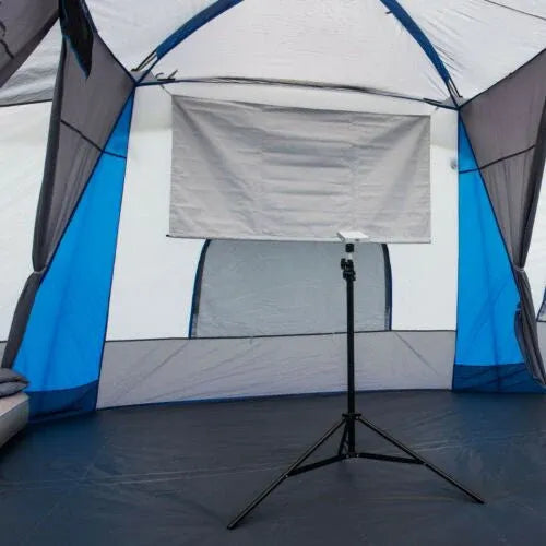 ZenVora 16-Person 3-Room Family Cabin Tent with 3 Entrances