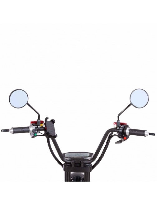 ZenVora 3000W 60V Dual-Seat Electric Scooter – Chopper-Style City Commuter