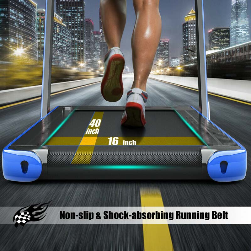 ZenVora 2-in-1 Folding Electric Treadmill, 2.25 HP, Under-Desk, with Dual Display and Smart App Control