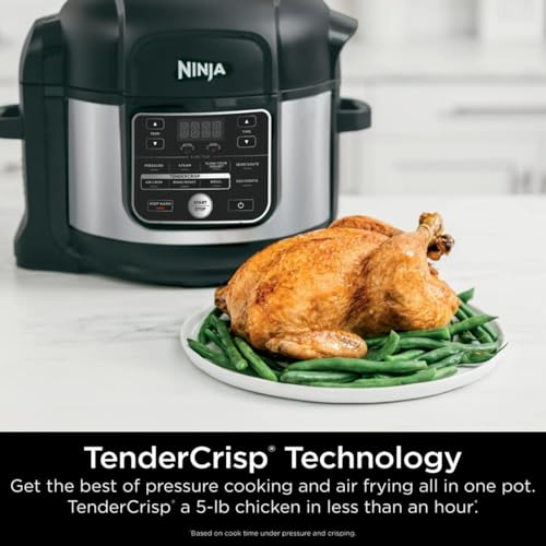 ZenVora 10-in-1 6.5-Qt Pressure Cooker and Air Fryer Multicooker, Stainless Steel