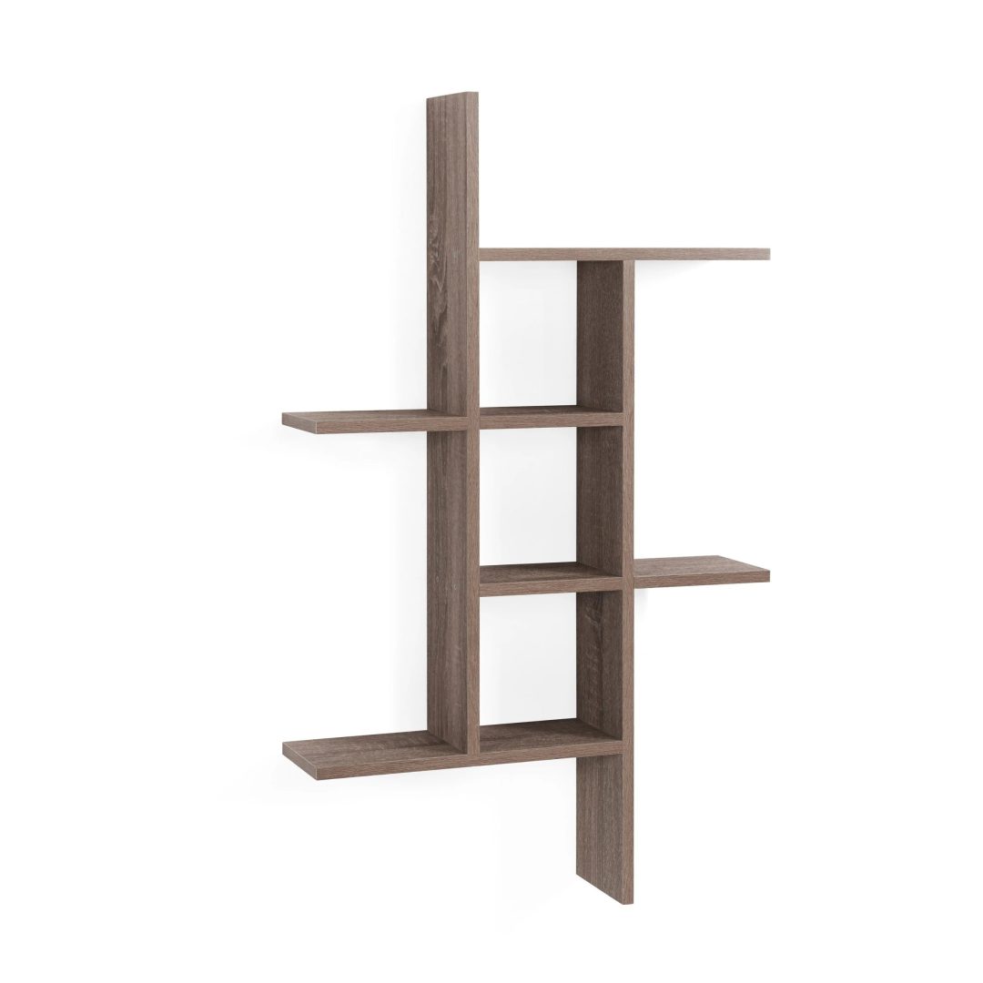 ZenVora Cantilever Floating Wall Shelf, Modern Decorative Display Shelf for Living Room, Bedroom and Home Storage