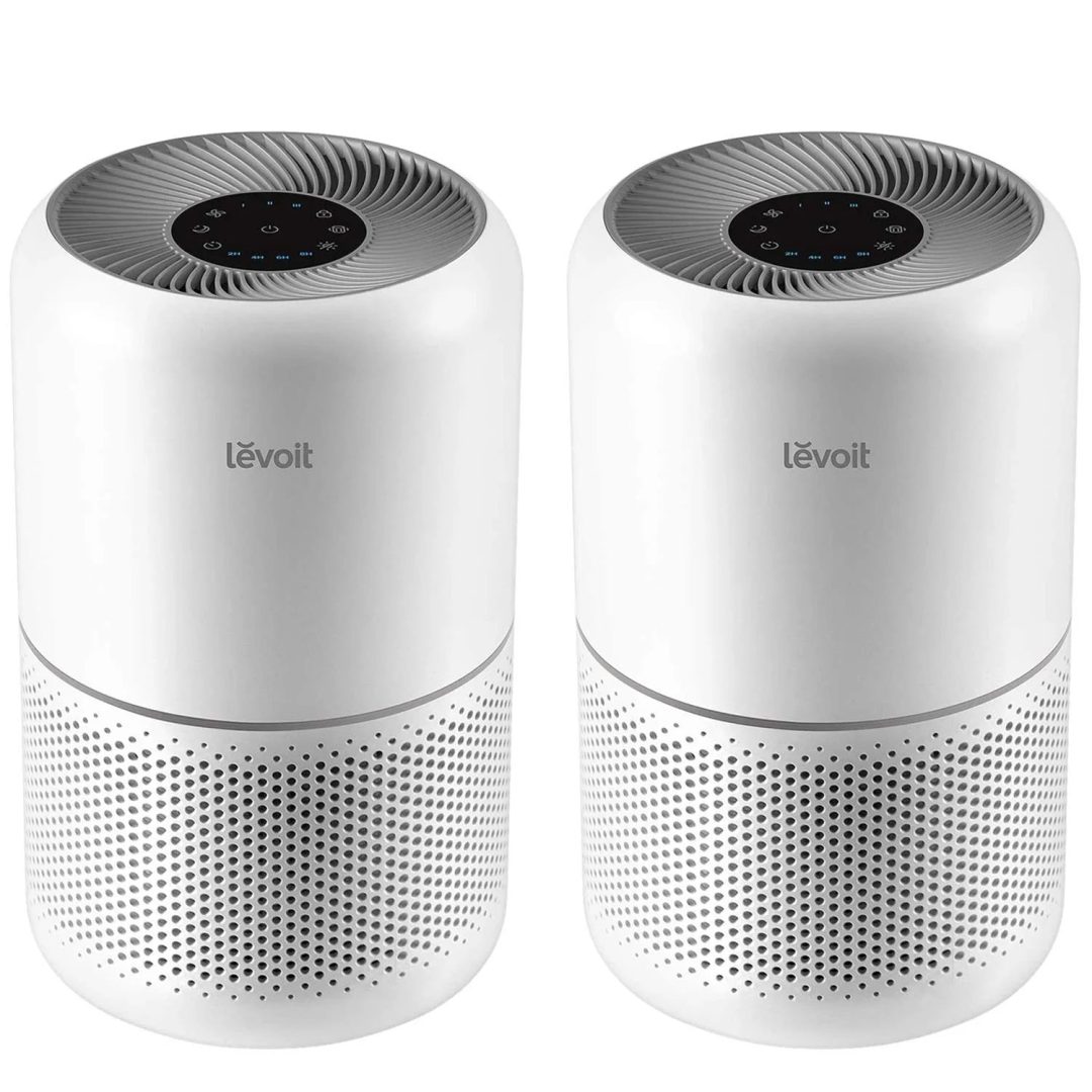ZenVora 2 Pack Air Purifiers for Home, Compact Air Cleaners for Dust, Allergens, Pet Dander and Odors