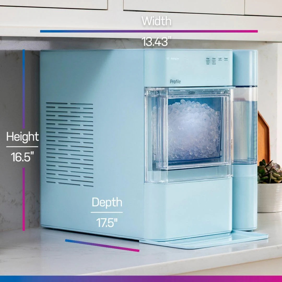ZenVora Countertop Nugget Ice Maker with 1-Gallon Water Tank, Makes 38 lbs of Pellet Ice in 24 Hours, WiFi Smart Connectivity, Includes Ice Scoop, Stainless Steel