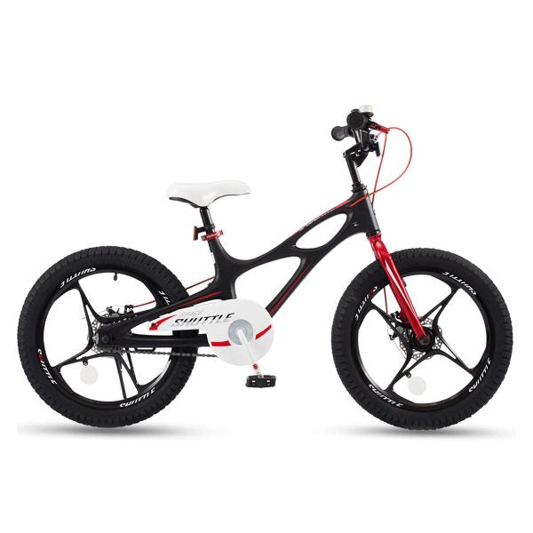 ZenVora 18" Magnesium Alloy Kids Bike – Dual Disc Brake, Lightweight Frame, Black