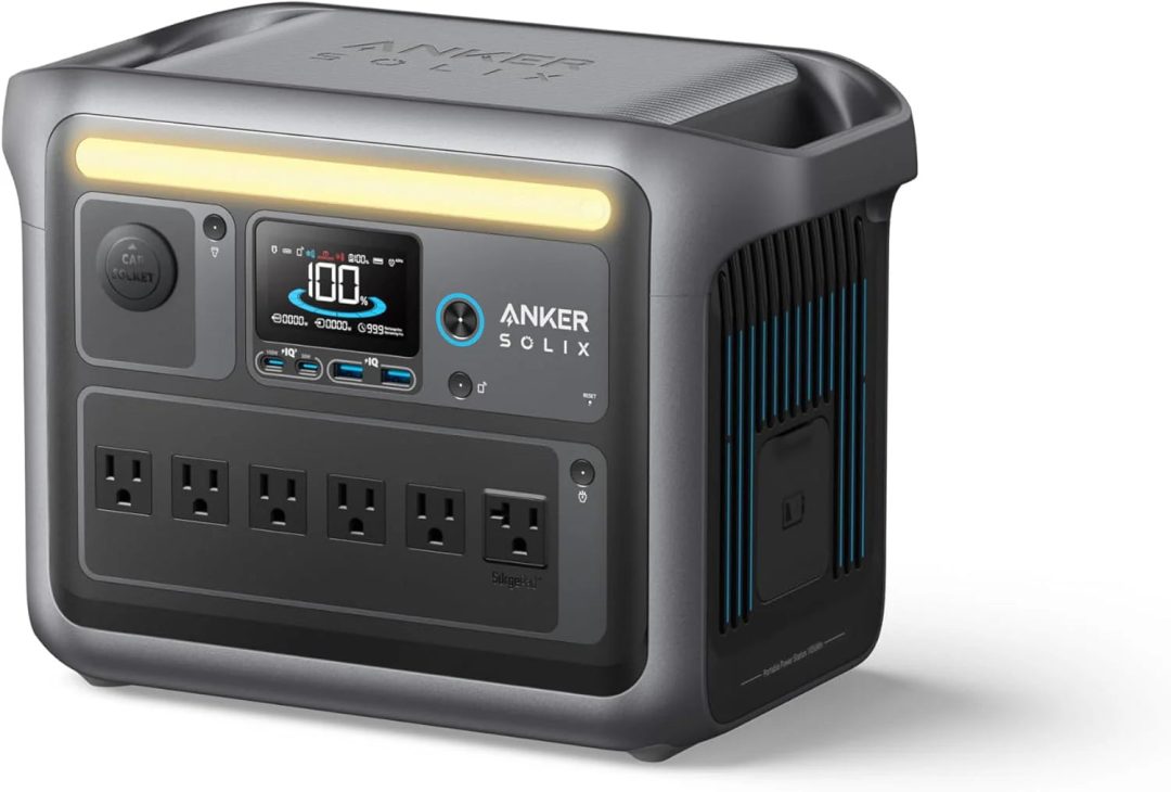 ZenVora Portable Power Station, 1800W Rated Power, 2400W Peak Output, 1056Wh LiFePO4 Battery, Fast 58-Minute Full Charge, Solar Generator for Outdoor, Emergency and Backup Power