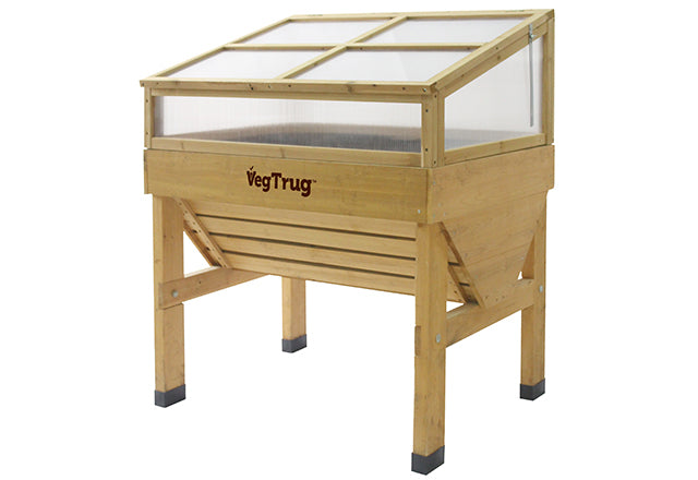 ZenVora 70 Inch Elevated Wooden Raised Garden Bed Planter Box - Outdoor Vegetable & Flower Gardening Bed