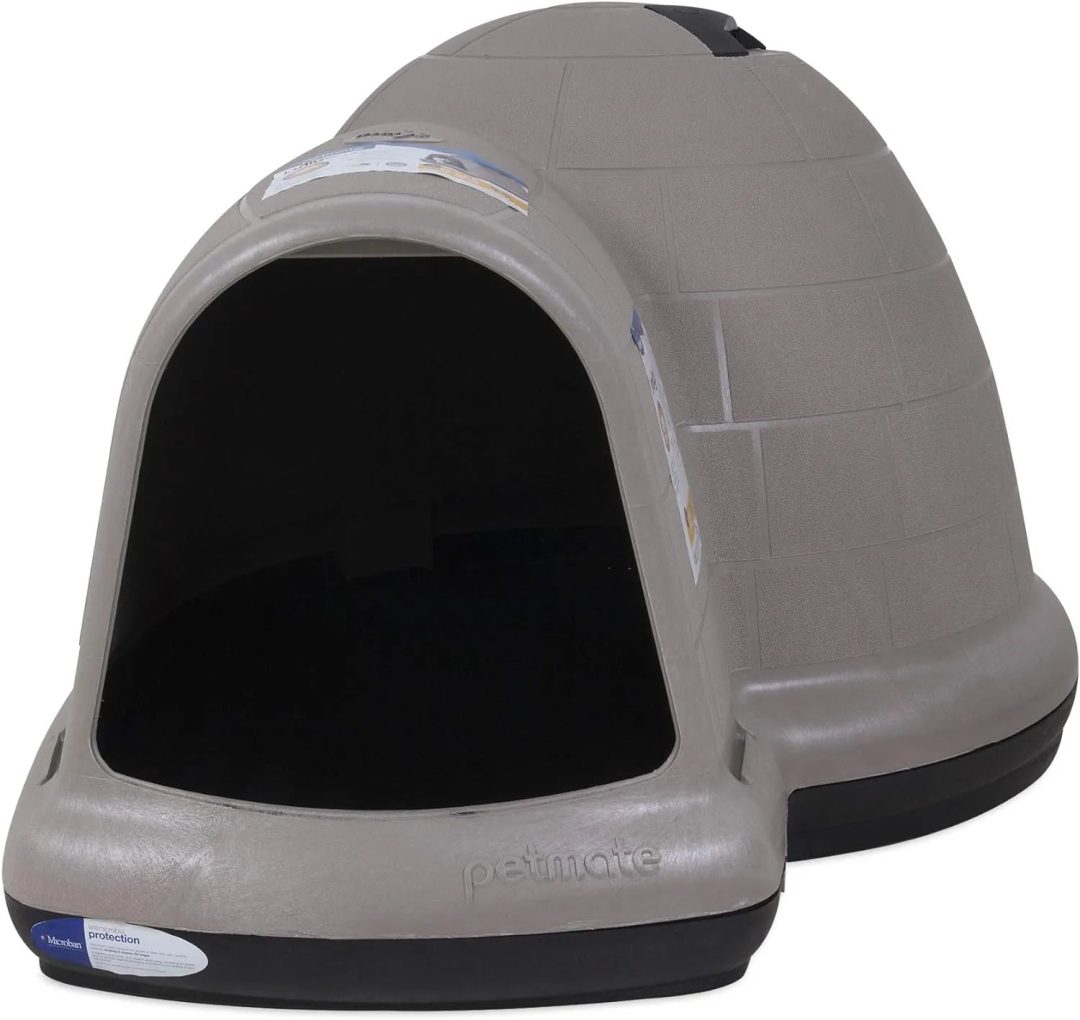 ZenVora XL Igloo Dog House for 90–125 Lb. Dogs, All-Weather Pet Shelter, Made in USA