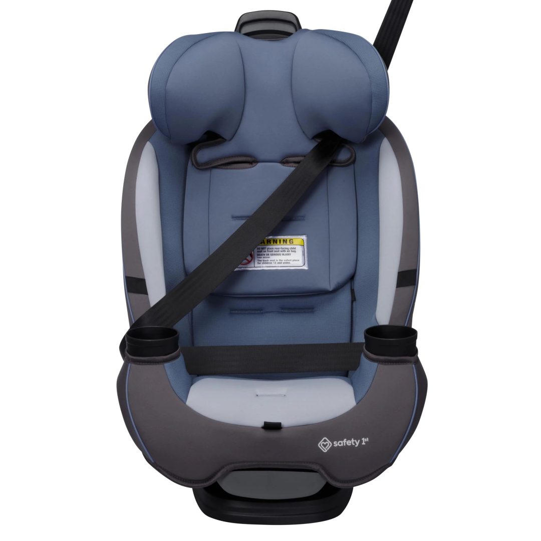 ZenVora 3-in-1 Slim Convertible Car Seat, All-in-One Infant Toddler Booster Seat, Rear & Forward Facing Child Safety Seat, Blue