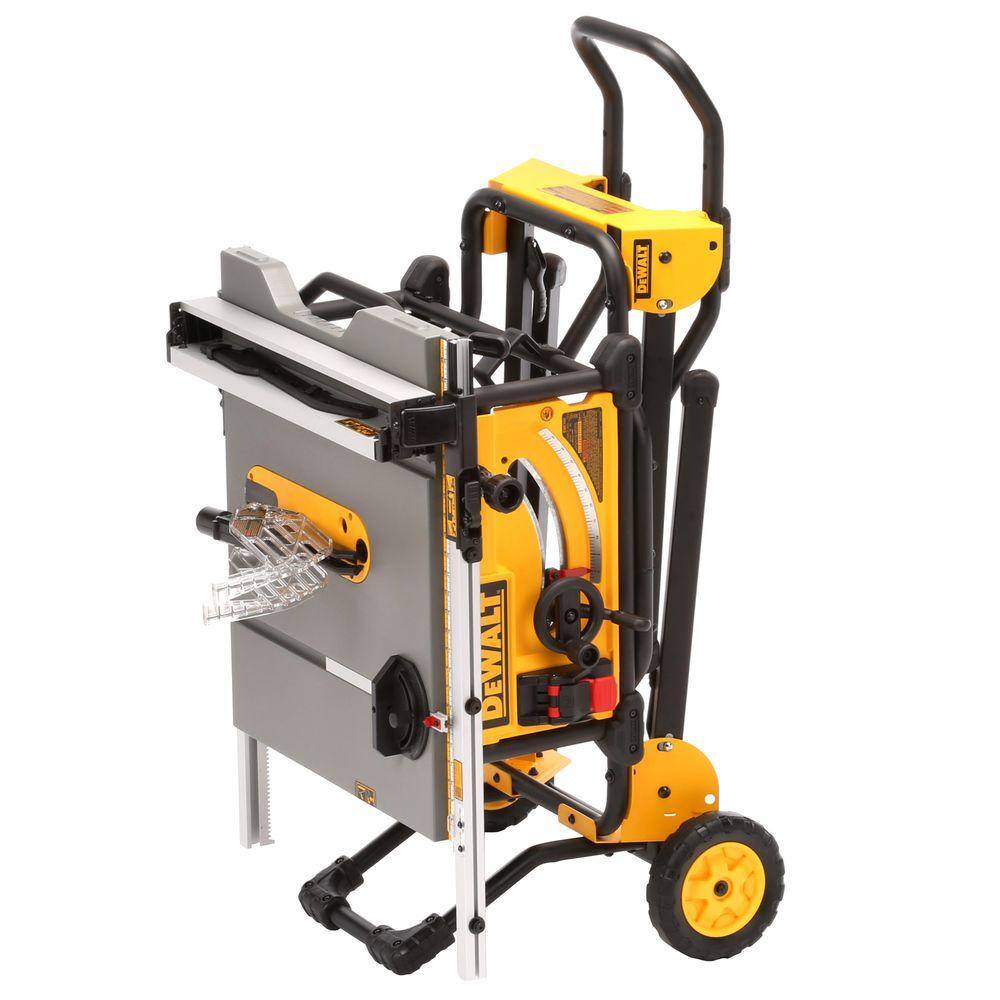 ZenVora 15 Amp 10-Inch Corded Jobsite Table Saw with Rolling Stand
