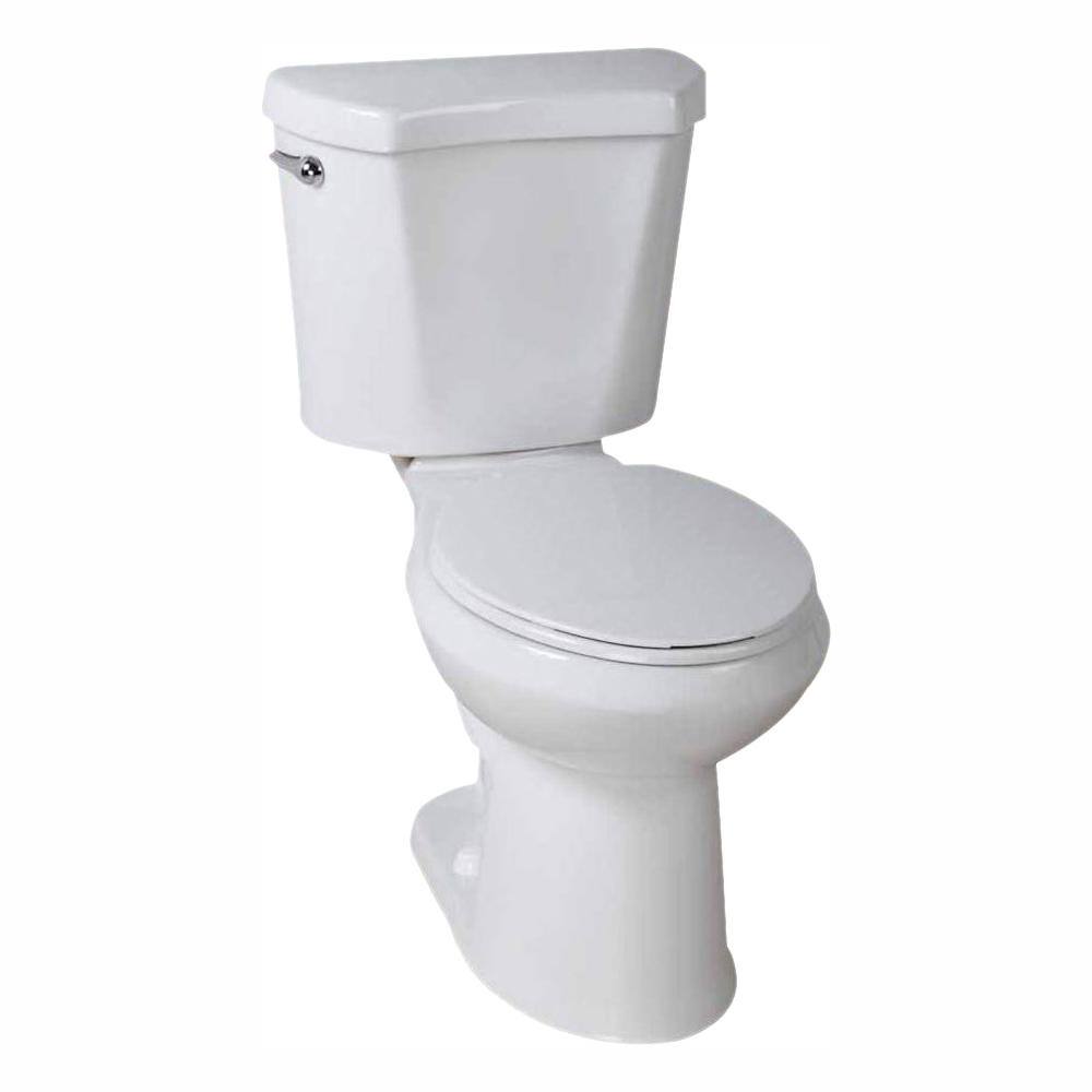 ZenVora 2-Piece 1.28 GPF High-Efficiency Single-Flush Elongated Toilet, White
