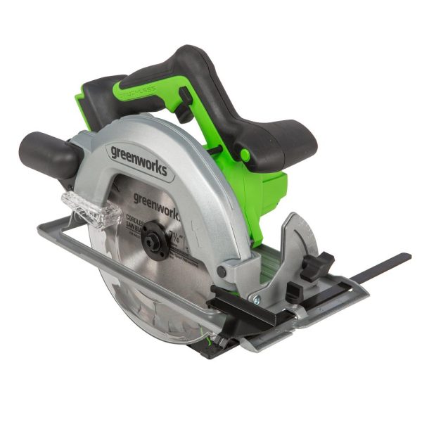 ZenVora 24V Brushless 7-1/4" Cordless Circular Saw – Variable Speed, Bare Tool