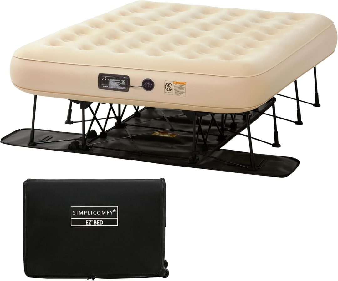 ZenVora Queen Air Mattress with Frame and Pump