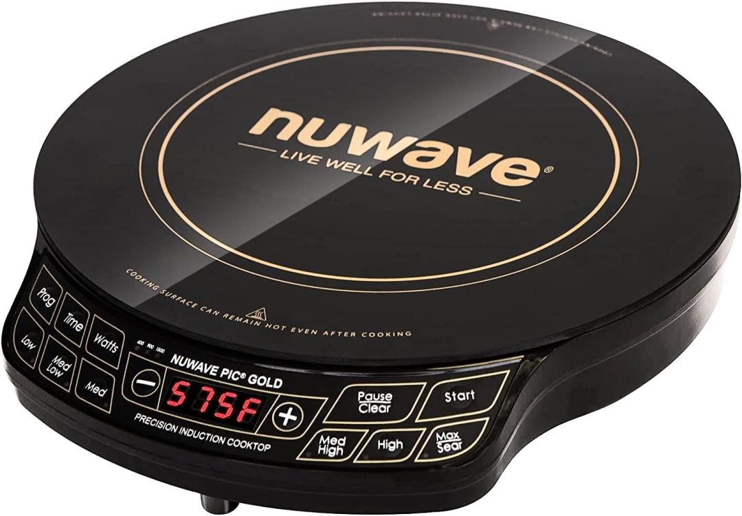 ZenVora Precision Induction Cooktop, Portable Electric Countertop Burner with Large 8-Inch Heating Coil, Powerful Adjustable Heat Control