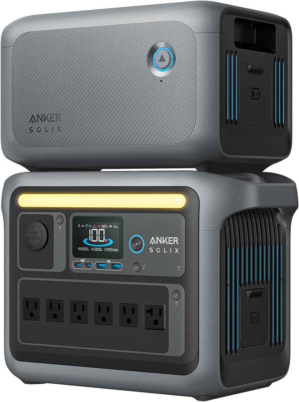 ZenVora Portable Power Station, 1800W Rated Power, 2400W Peak Output, 1056Wh LiFePO4 Battery, Fast 58-Minute Full Charge, Solar Generator for Outdoor, Emergency and Backup Power