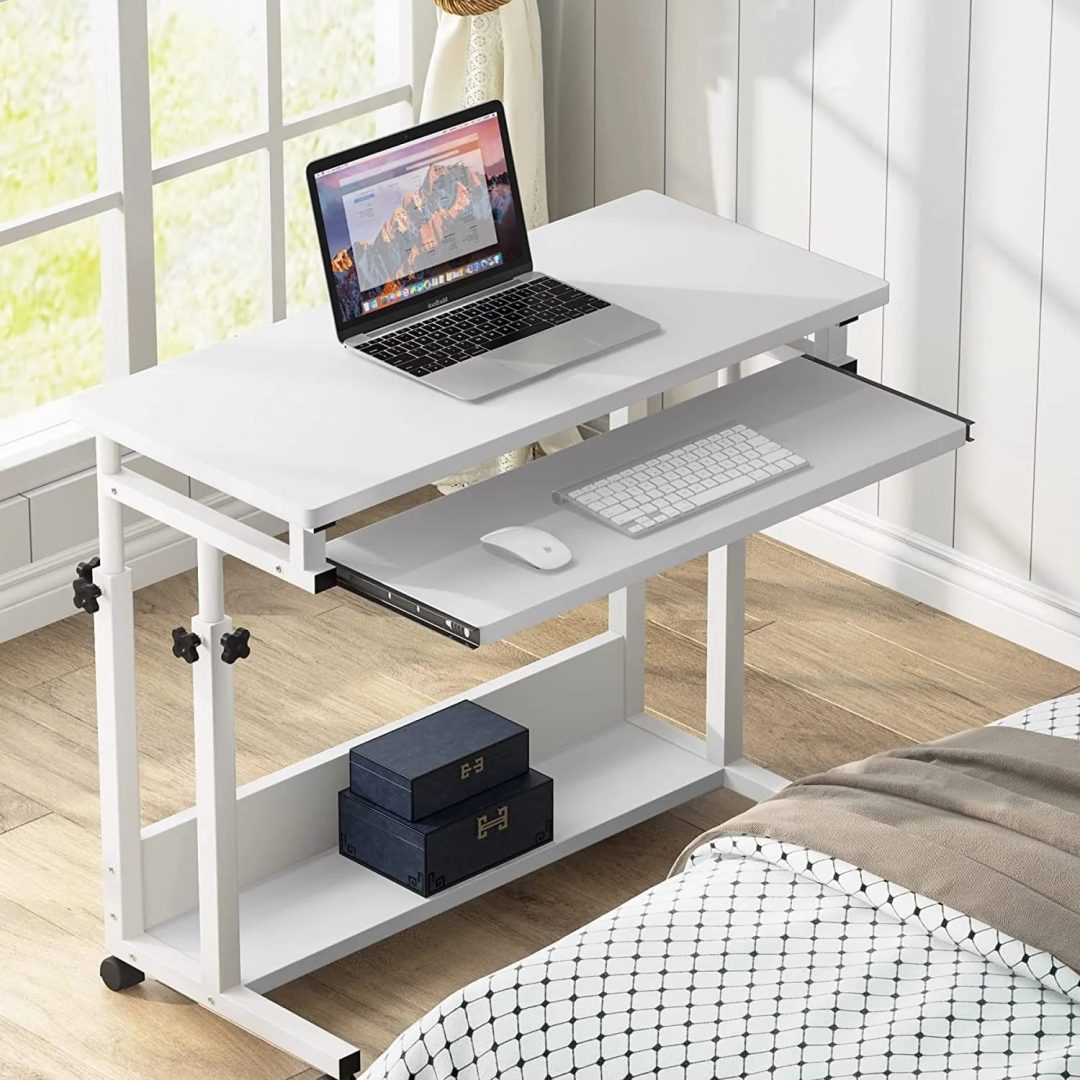 ZenVora Height Adjustable Laptop Desk, Portable Sofa and Bed Table for Work and Study