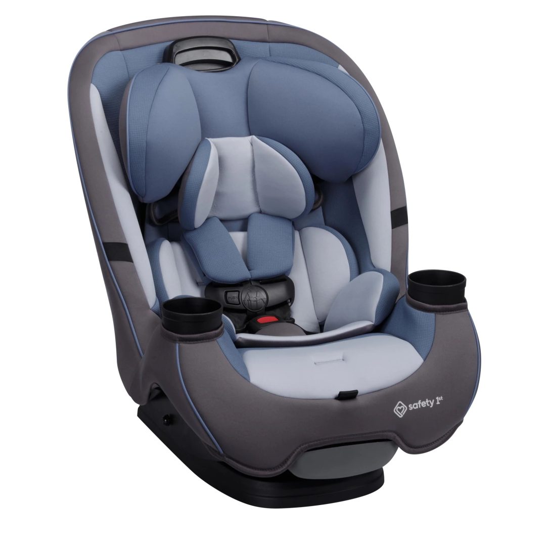 ZenVora 3-in-1 Slim Convertible Car Seat, All-in-One Infant Toddler Booster Seat, Rear & Forward Facing Child Safety Seat, Blue