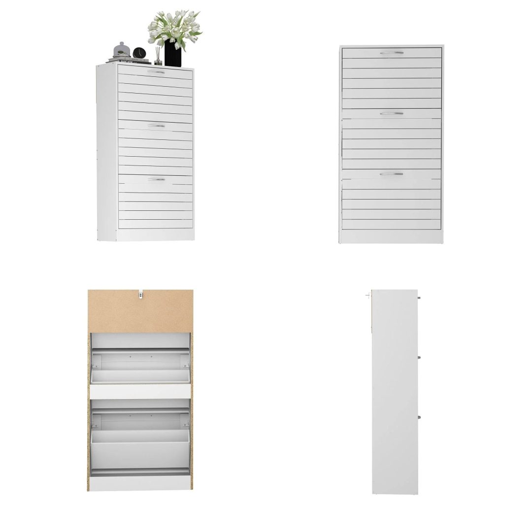 ZenVora Modern Shoe Storage Cabinet for Entryway and Hallway, Space-Saving Shoe Organizer