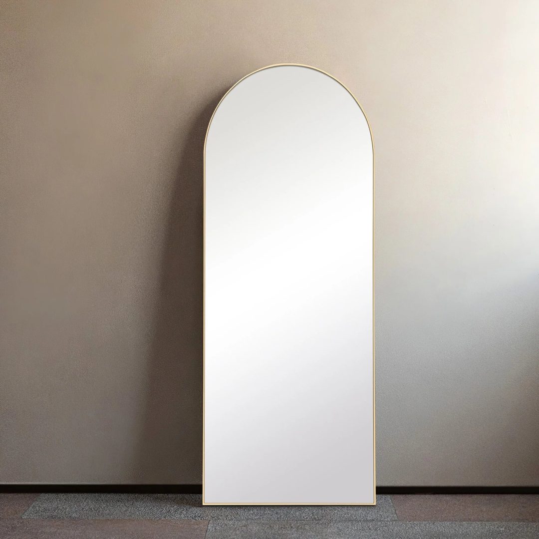 ZenVora Arched Full Length Floor Mirror, Large Full Body Standing and Wall Mounted Mirror for Bedroom, Living Room and Home Decor