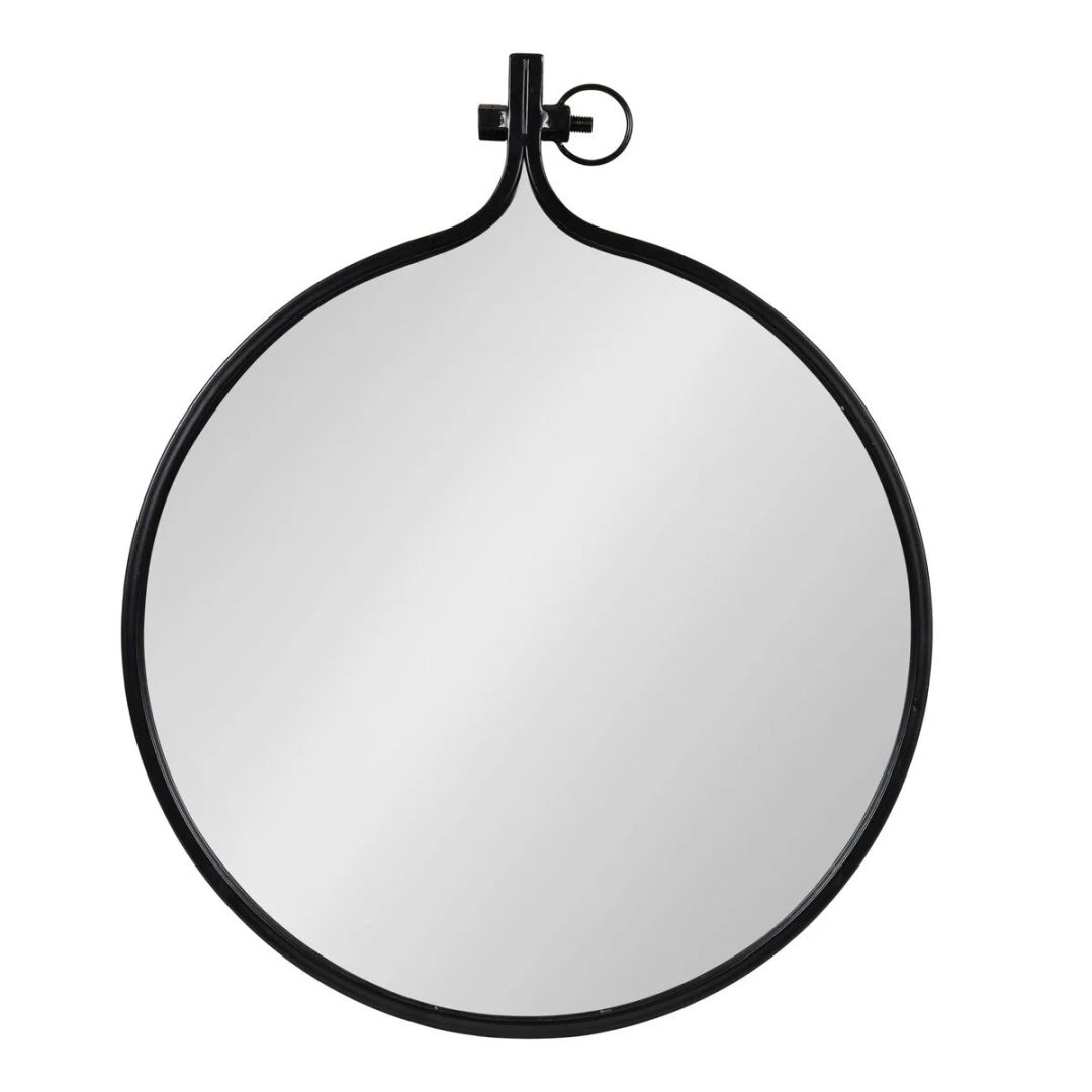 Modern Round Wall Mirror, Decorative Circular Accent Mirror for Living Room, Bedroom and Entryway
