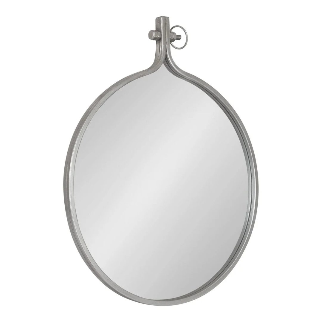 Modern Round Wall Mirror, Decorative Circular Accent Mirror for Living Room, Bedroom and Entryway