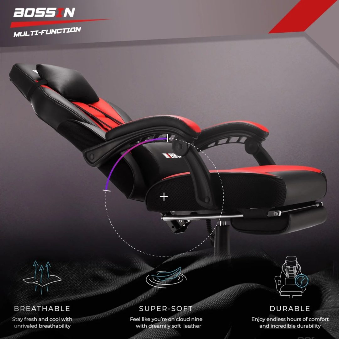 ZenVora Racing Style Gaming Chair, 300 lbs Big and Tall High Back Computer Chair