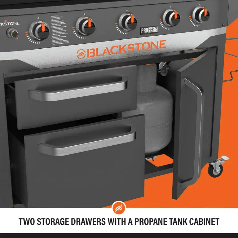 ZenVora 28" 5-Burner Propane Griddle with Range Top – 72,000 BTU Outdoor Cooking Station